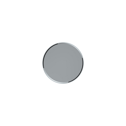 33mm X 6-1/2" Chrome Plastic Tall Cylinder Nut Cover - Thread-On (Bulk)