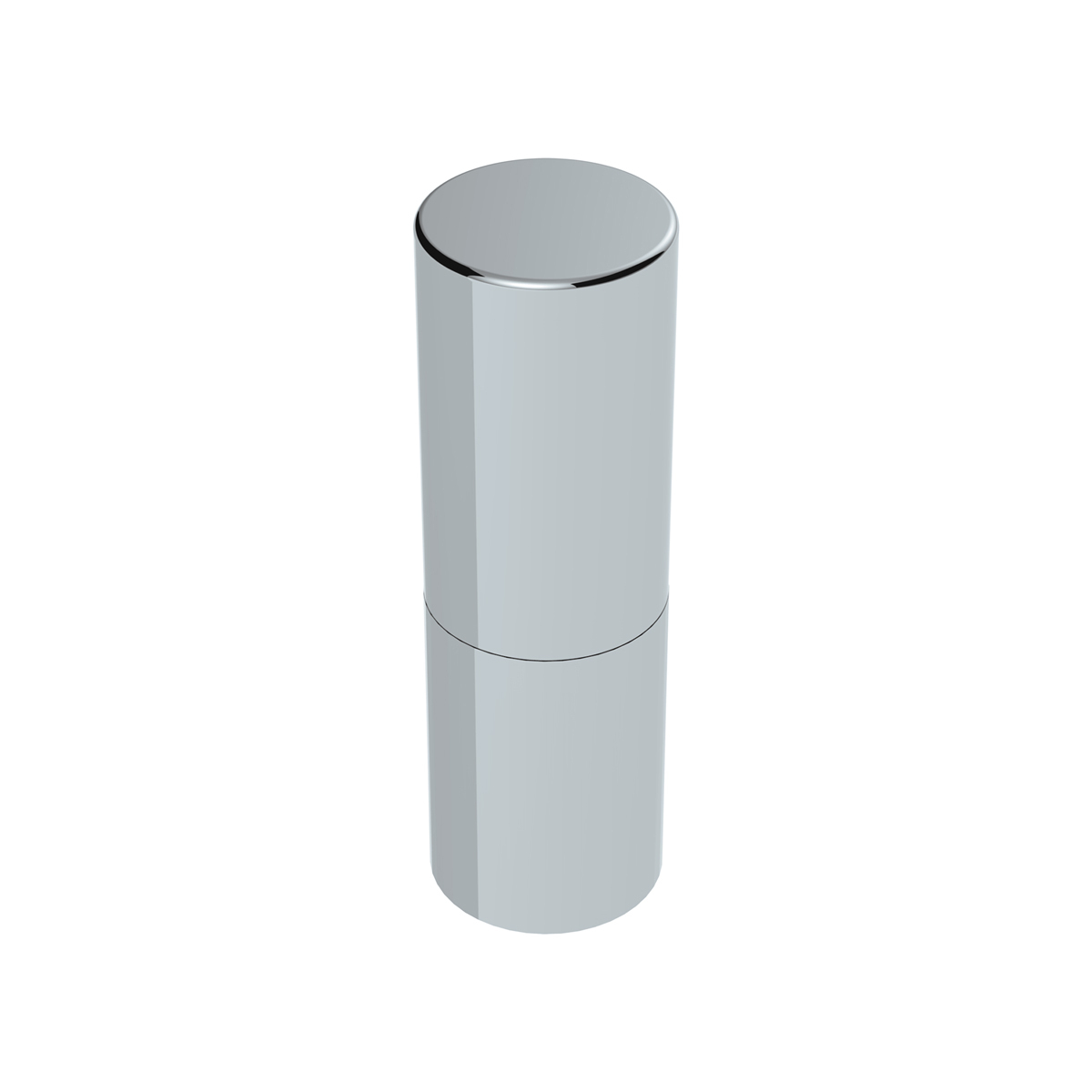 33mm X 6-1/2" Chrome Plastic Tall Cylinder Nut Cover - Thread-On (Bulk)