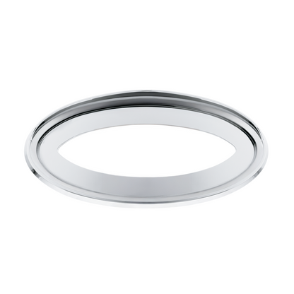 Chrome Bezel With Visor For 7-7/8" X 3-1/4" Peterbilt Emblem