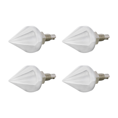Chrome Spike License Plate Fastener (4-Pack)