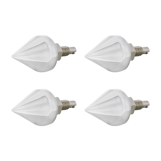 Chrome Spike License Plate Fastener (4-Pack)
