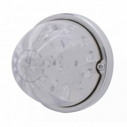 17 LED Watermelon Flush Mount Kit - Amber LED/Clear Lens