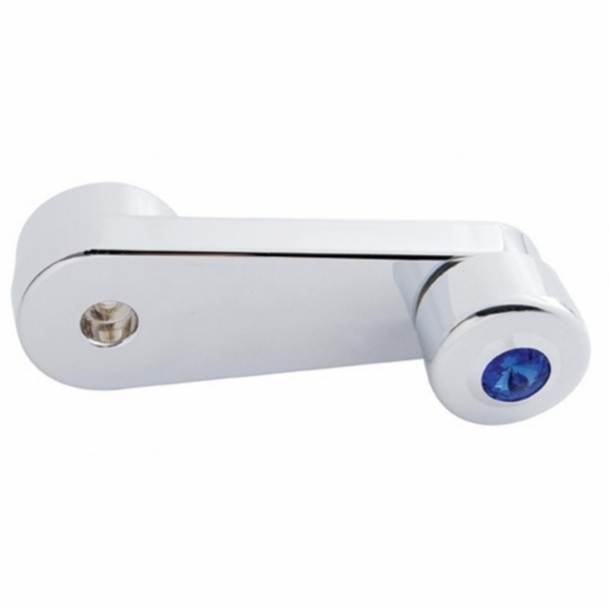 Chrome Window Crank With Crystal For Freightliner - Blue Crystal