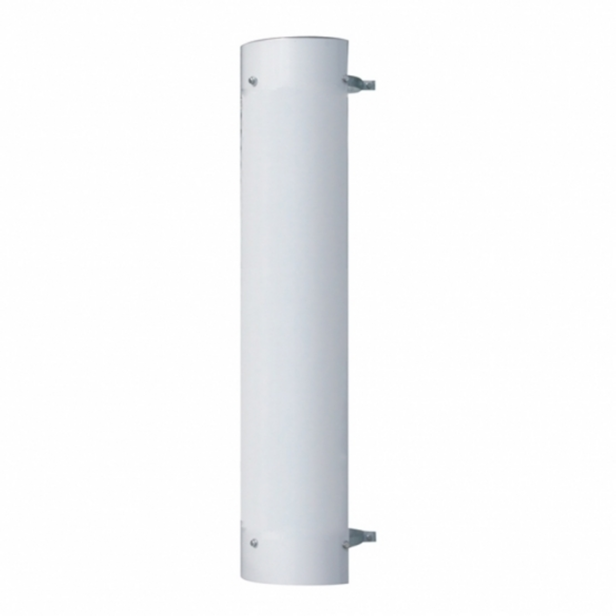 48" Tall 180 Degree Stainless Exhaust Muffler Shield For 6" Diameter Exhaust - Plain