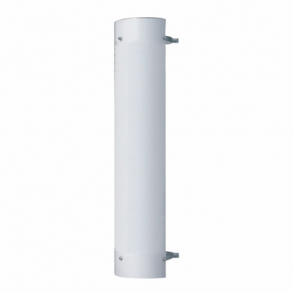 48" Tall 180 Degree Stainless Exhaust Muffler Shield For 6" Diameter Exhaust - Plain