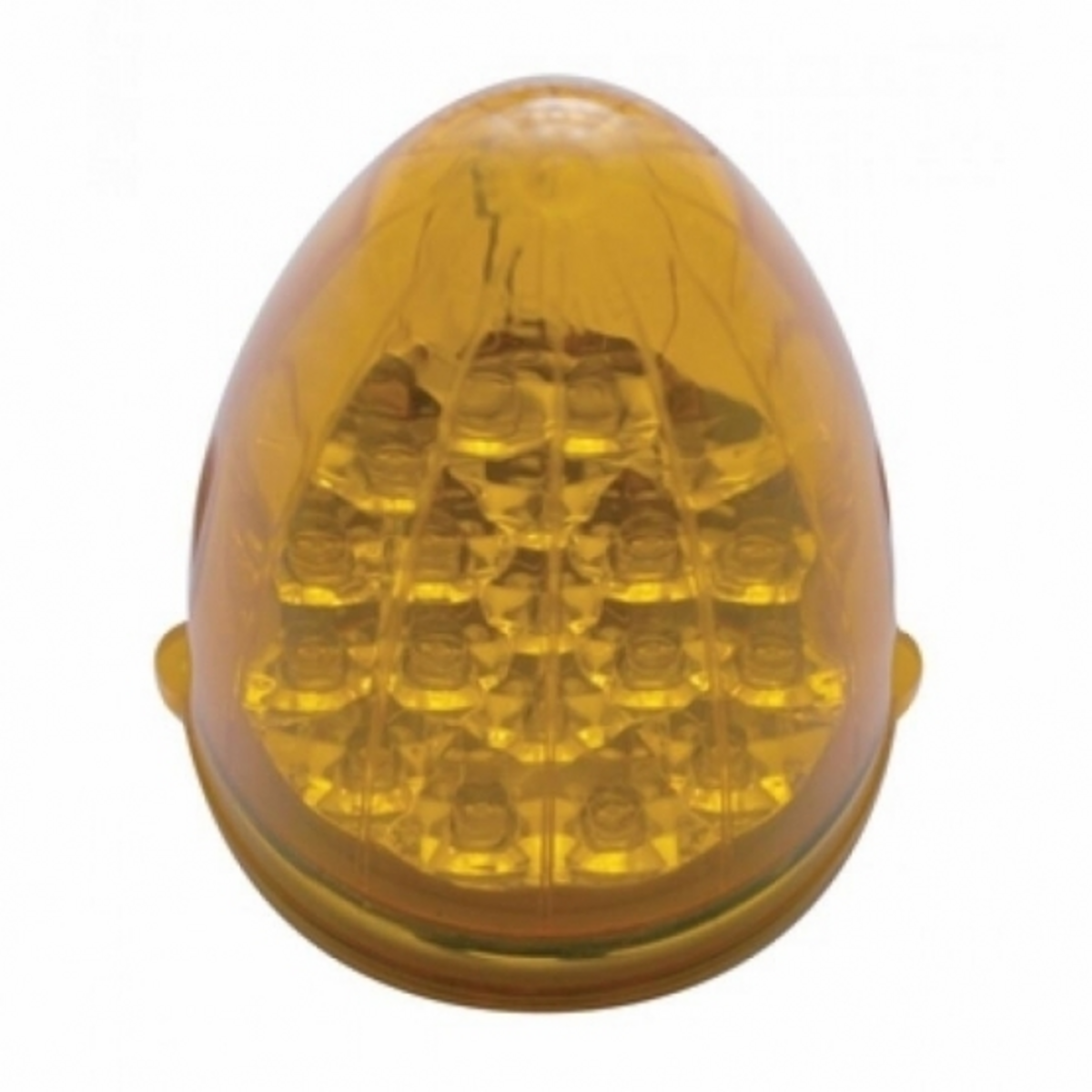 Fog Light Cover With 19 LED Reflector Light For 2007-2017 KW T660 (Driver) - Amber LED/ Amber Lens