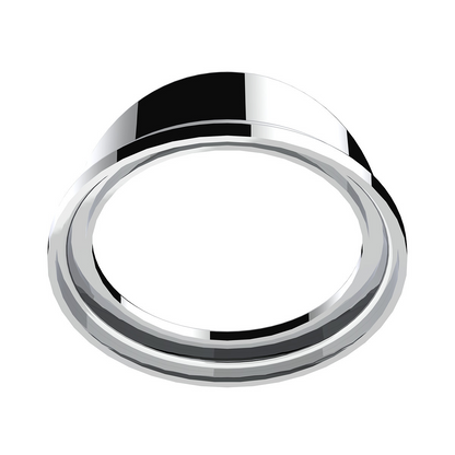 Chrome Plastic Pyrometer Gauge Cover With Visor For Freightliner -Classic Design