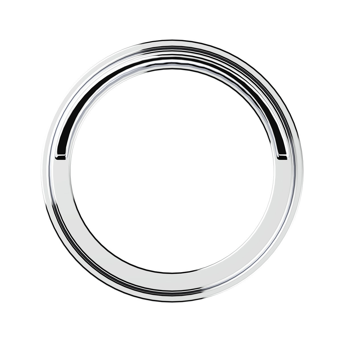Chrome Plastic Pyrometer Gauge Cover With Visor For Freightliner -Classic Design