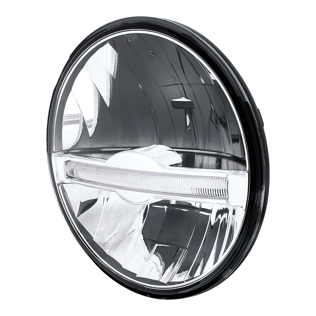 ULTRALIT - 7" High Power LED Headlight With White LED Position Light Bar