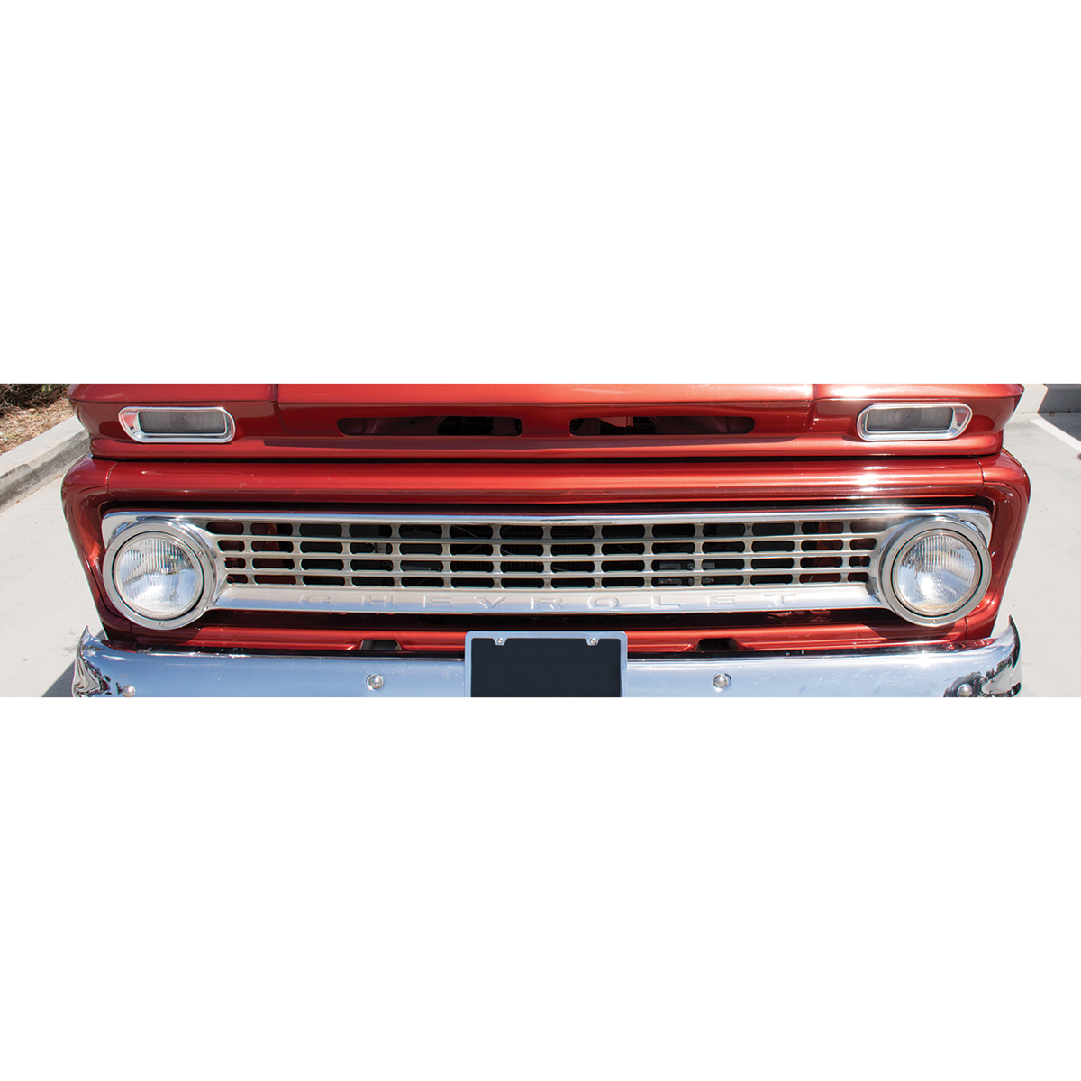 Chrome Headlight Bezel For 1963 Chevy Truck (Pair)