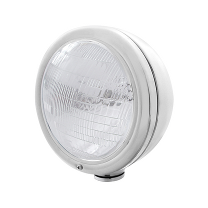 Stainless Steel Classic Headlight 6014 Bulb