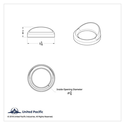 Small Gauge Cover With Visor For 2006+ Peterbilt