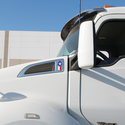 Chrome Die Cast Texas Flag Emblem
