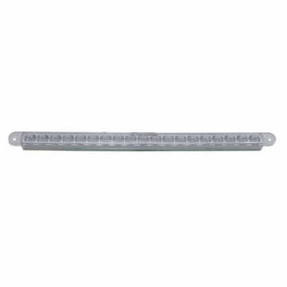 19 LED 12" Reflector Turn Signal Light Bar - Amber LED/Clear Lens