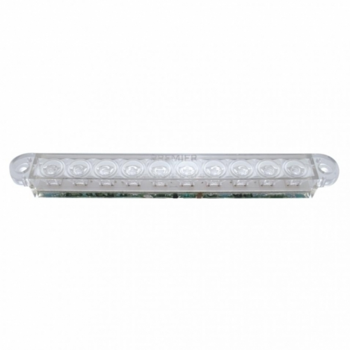 10 LED 6-1/2" Turn Signal Light Bar - Amber LED/Clear Lens (Bulk)