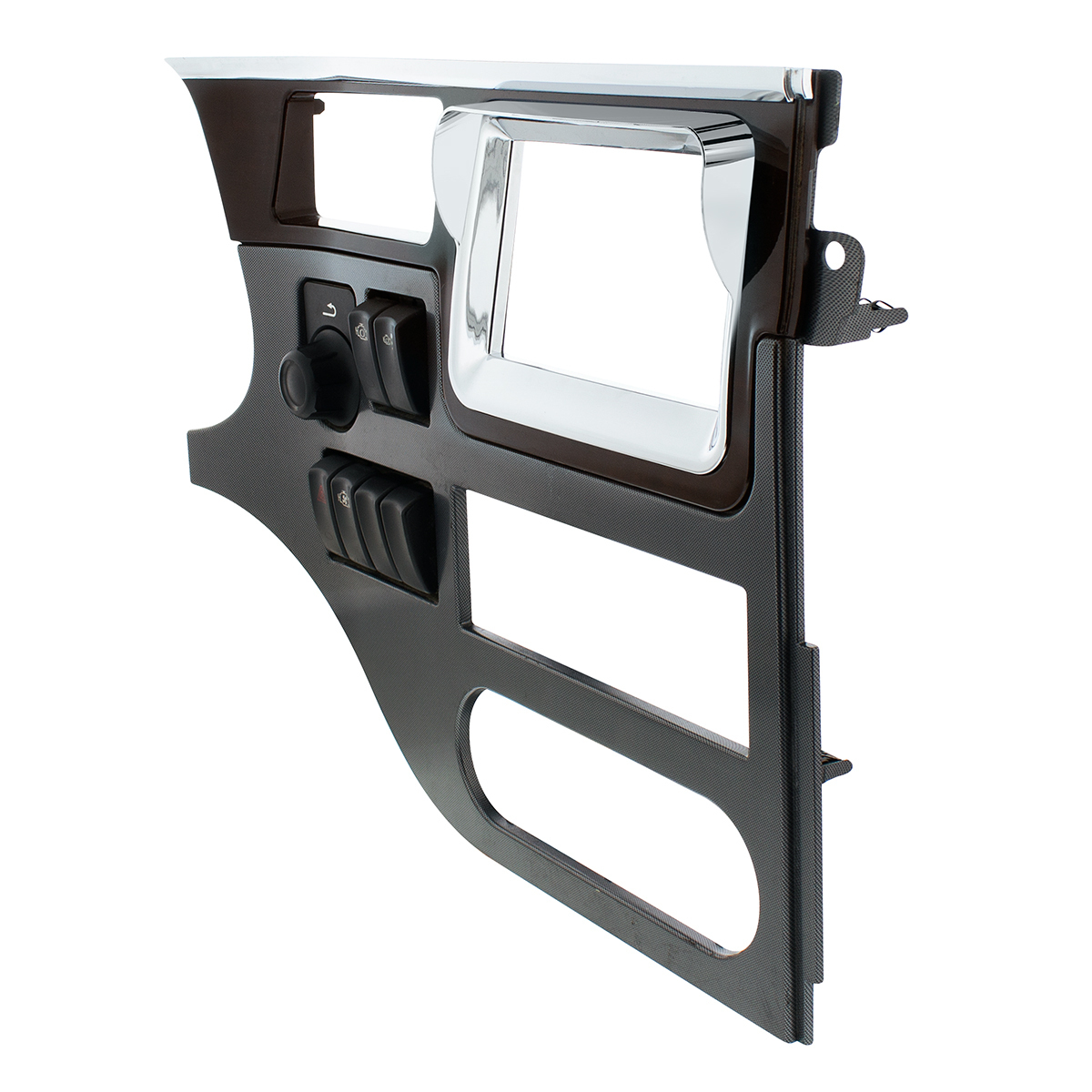 Chrome Plastic 7" Navigation Screen Bezel For 2012-2021 Peterbilt 579