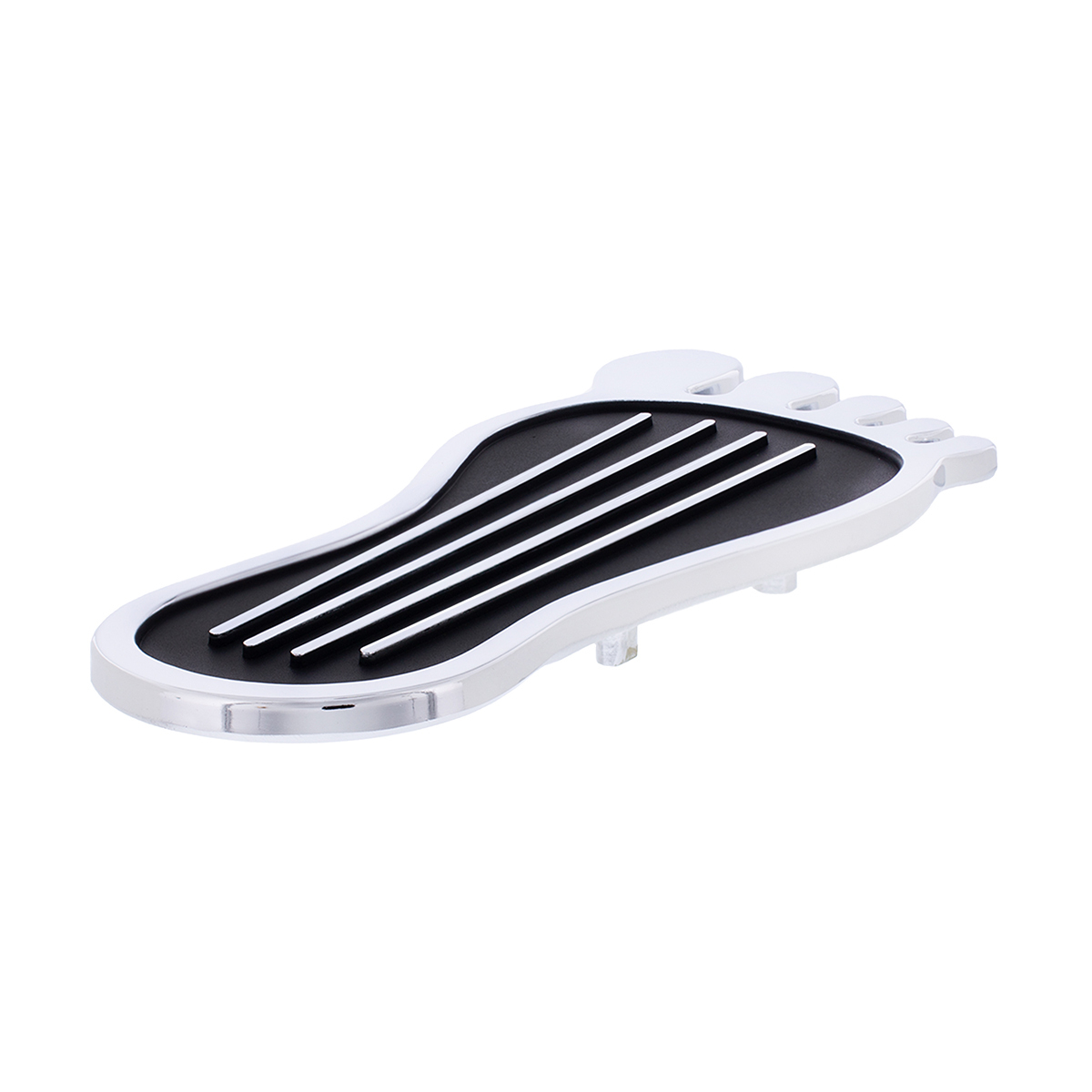 Chrome Barefoot Shape Gas Pedal Cover