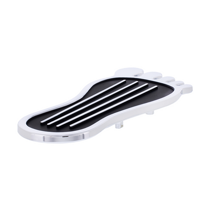 Chrome Barefoot Shape Gas Pedal Cover