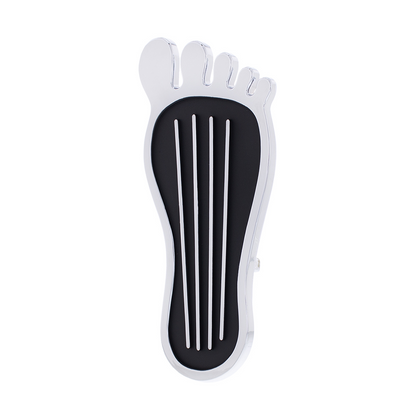 Chrome Barefoot Shape Gas Pedal Cover