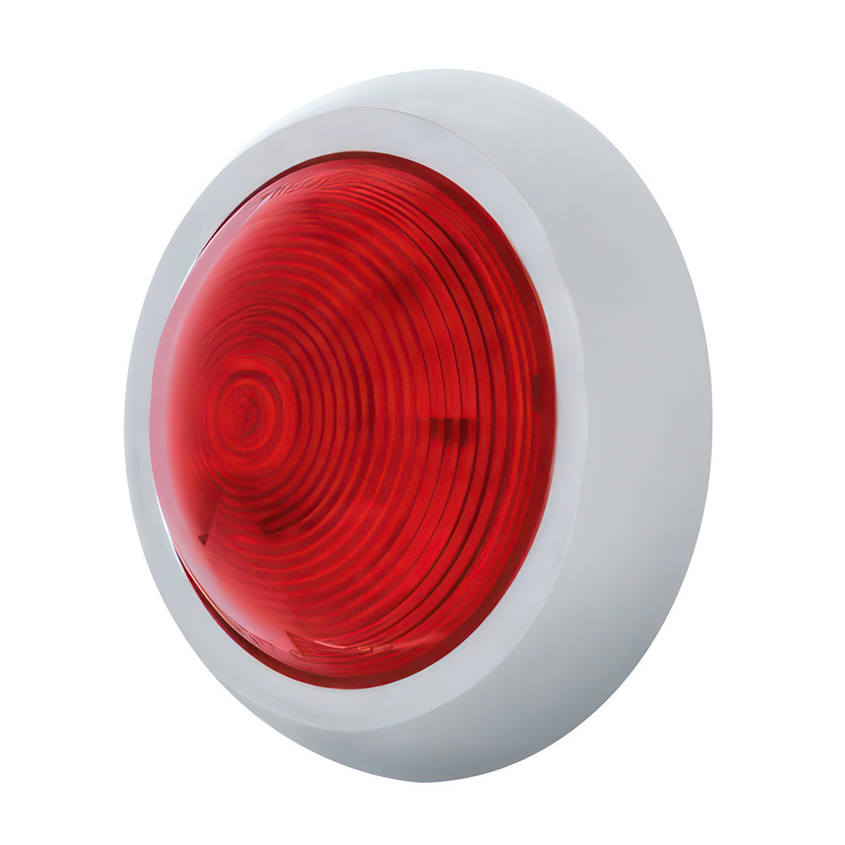41 LED 1950 Pontiac Style Tail Light With Chrome Bezel & Red Lens