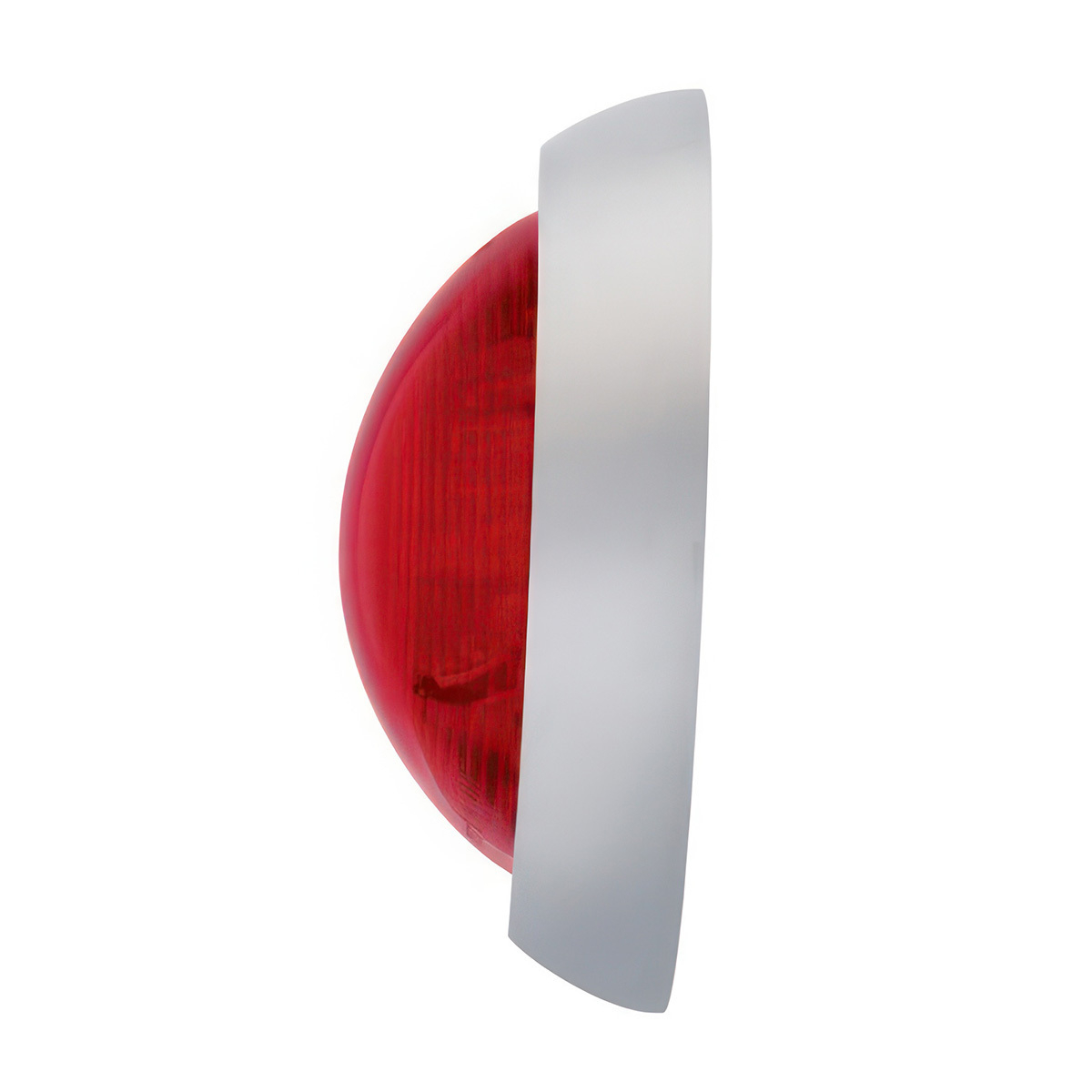 41 LED 1950 Pontiac Style Tail Light With Chrome Bezel & Red Lens