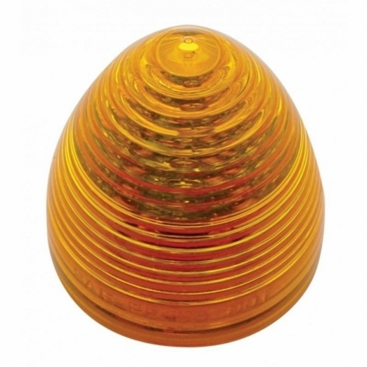 9 LED 2" Round Beehive Light (Clearance/Marker) - Amber LED/Amber Lens