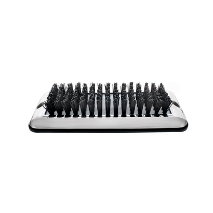 Stainless Shoe/Boot Scraper With Nylon Brush - Black Brush