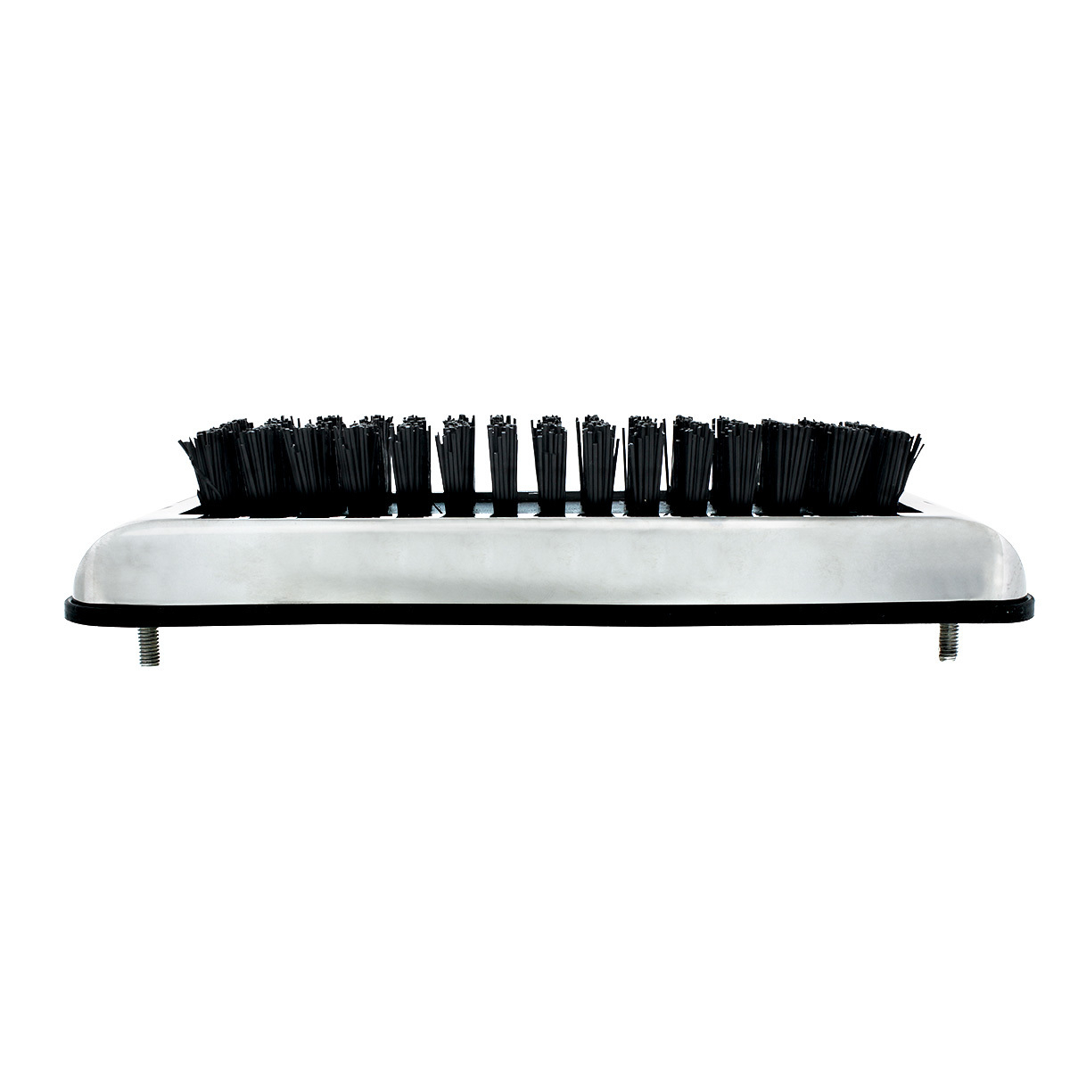 Stainless Shoe/Boot Scraper With Nylon Brush - Black Brush