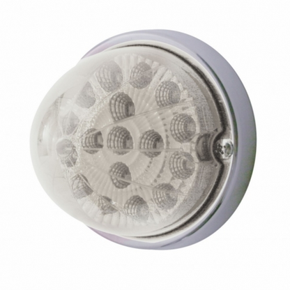 17 LED Watermelon Clear Reflector Flush Mount Kit - Amber LED/Clear Lens