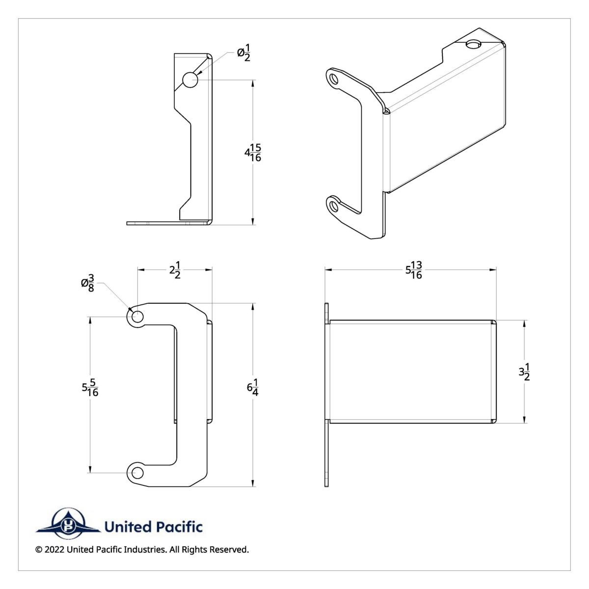 Light & CB Antenna Bracket For 2008-2017 Freightliner Cascadia - Driver