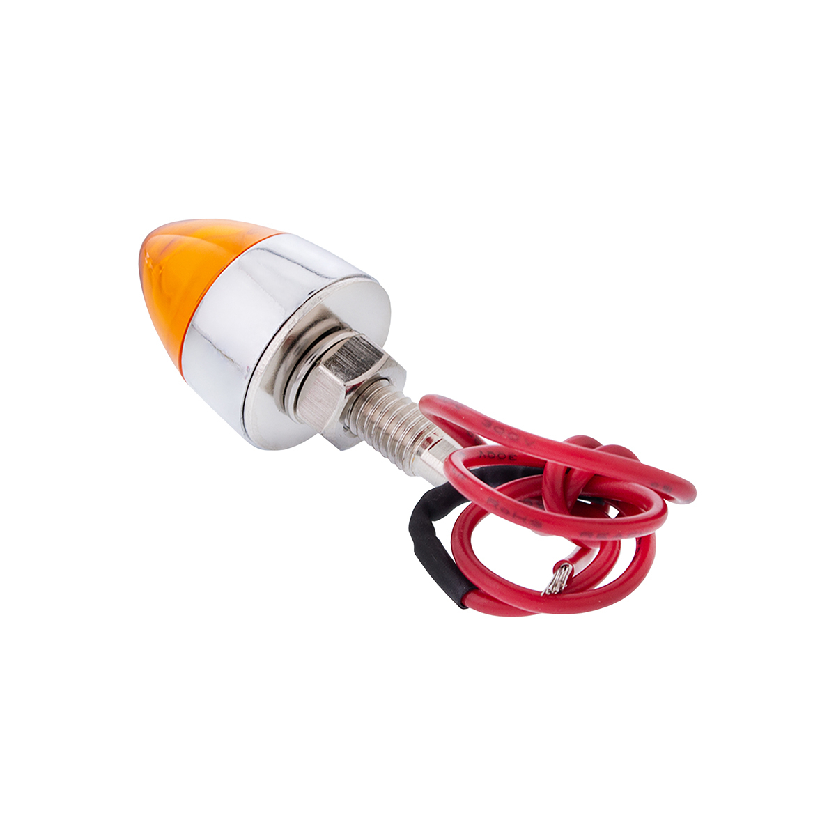 LED Bullet License Plate Fastener - Amber (2-Pack)