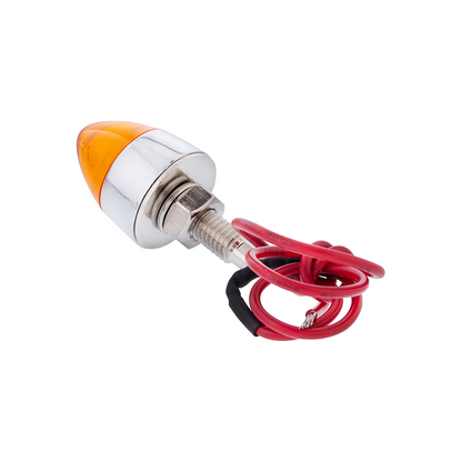 LED Bullet License Plate Fastener - Amber (2-Pack)