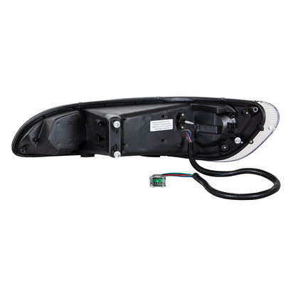 Black LED Headlight With LED Turn, Position, & DRL For Peterbilt 386 (2005-2015) & 387 (1999-2010)- Passenger
