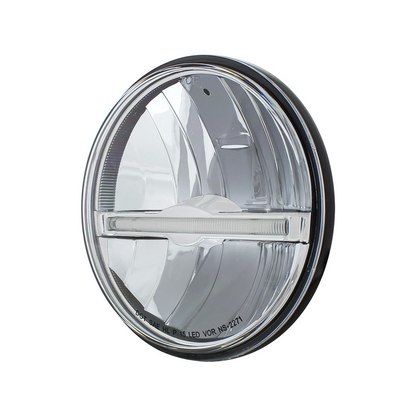 ULTRALIT - 9 LED 5-3/4" LED Headlight With White LED Position Light Bar