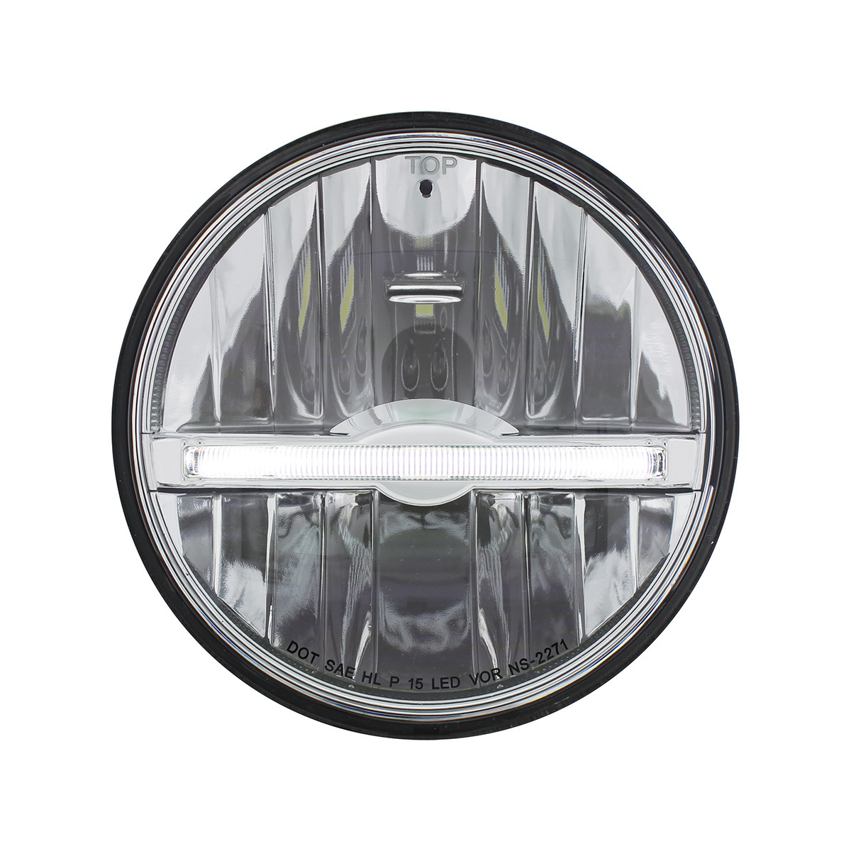 ULTRALIT - 9 LED 5-3/4" LED Headlight With White LED Position Light Bar