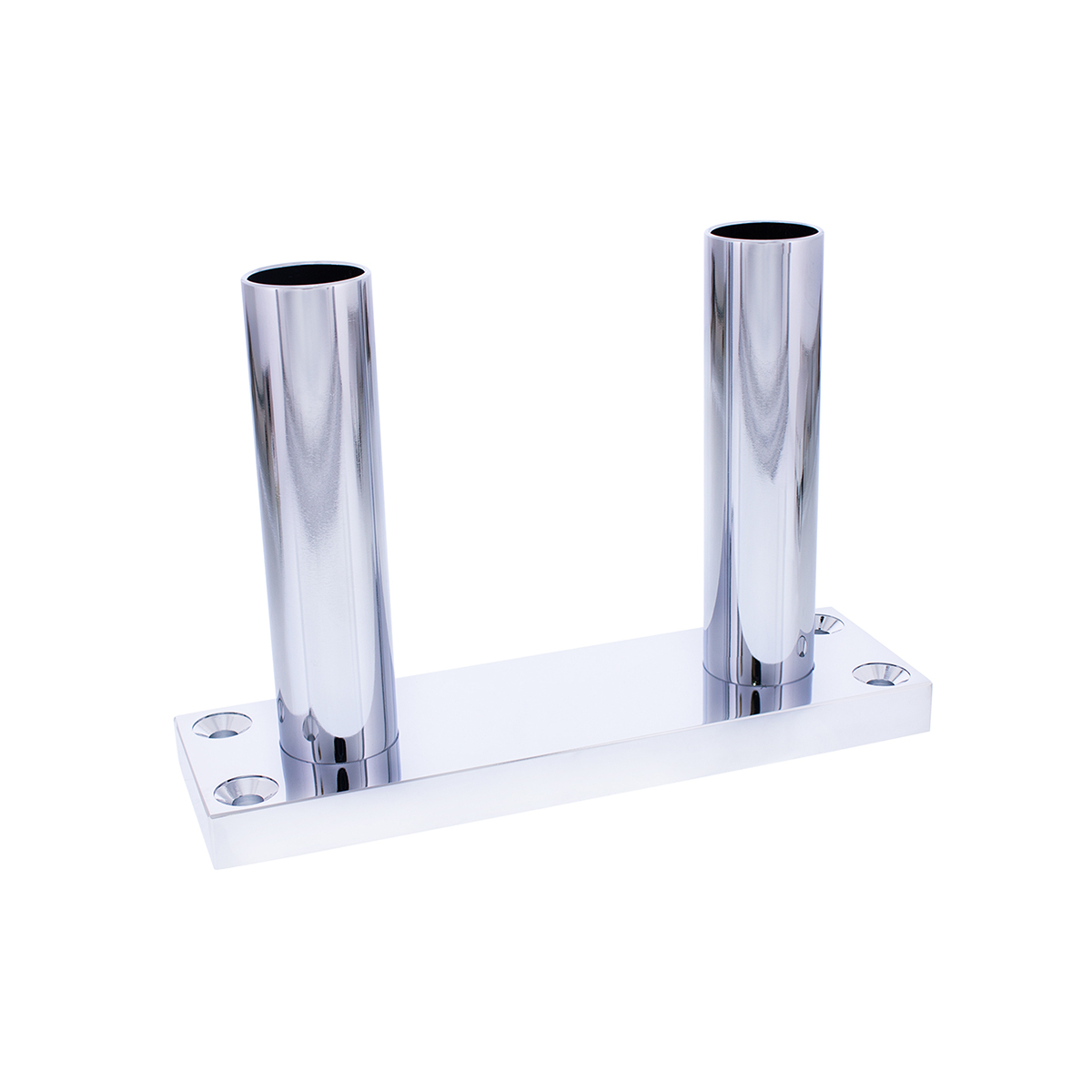 4" Chrome Air Horn Valve Lever With Stand Set