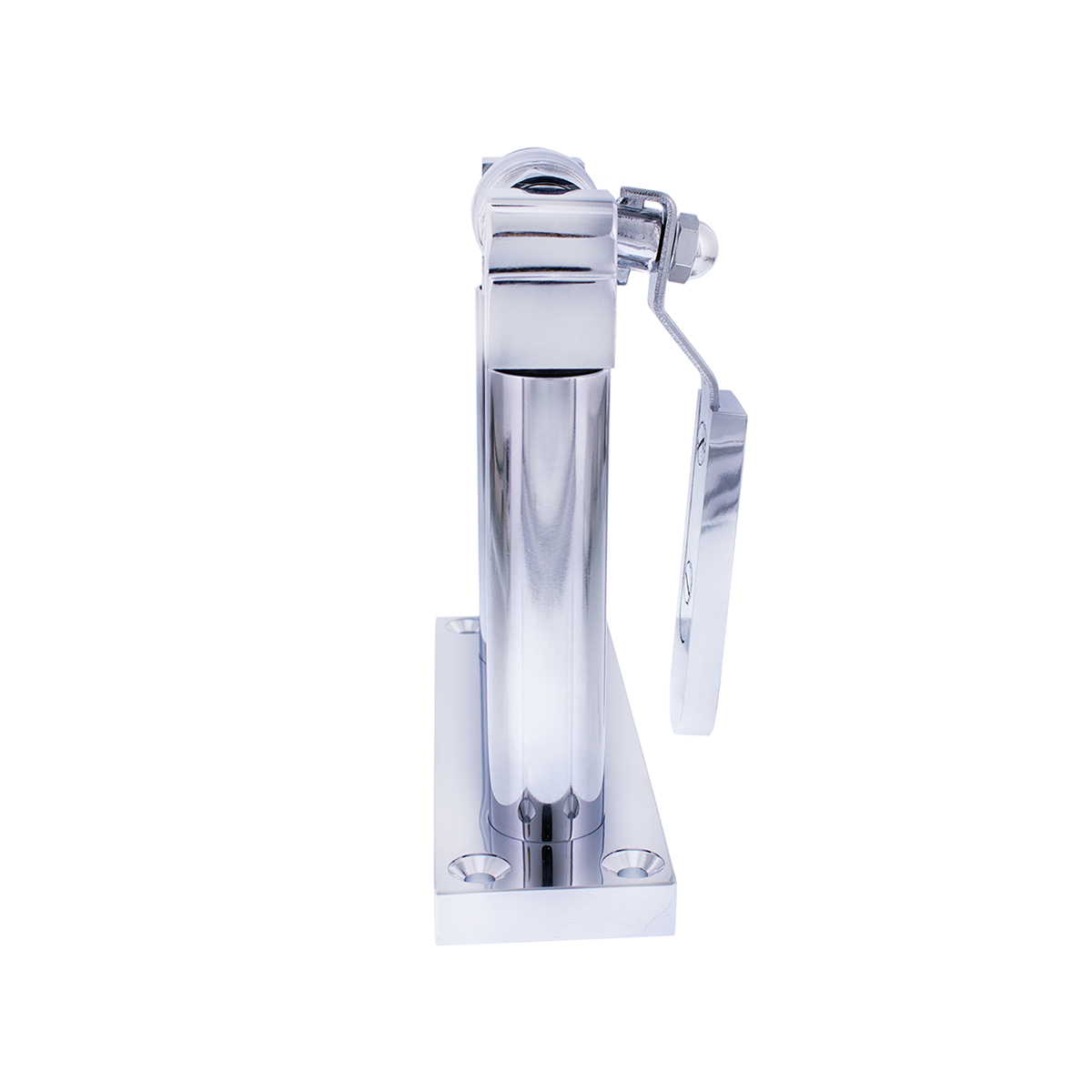 4" Chrome Air Horn Valve Lever With Stand Set