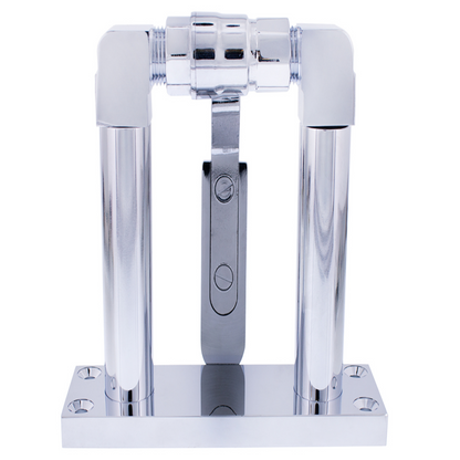 4" Chrome Air Horn Valve Lever With Stand Set