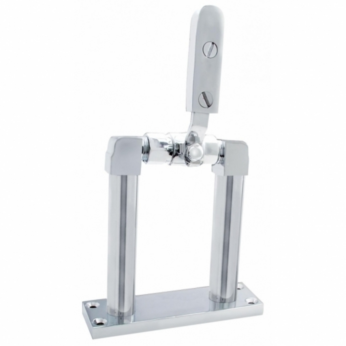 4" Chrome Air Horn Valve Lever With Stand Set