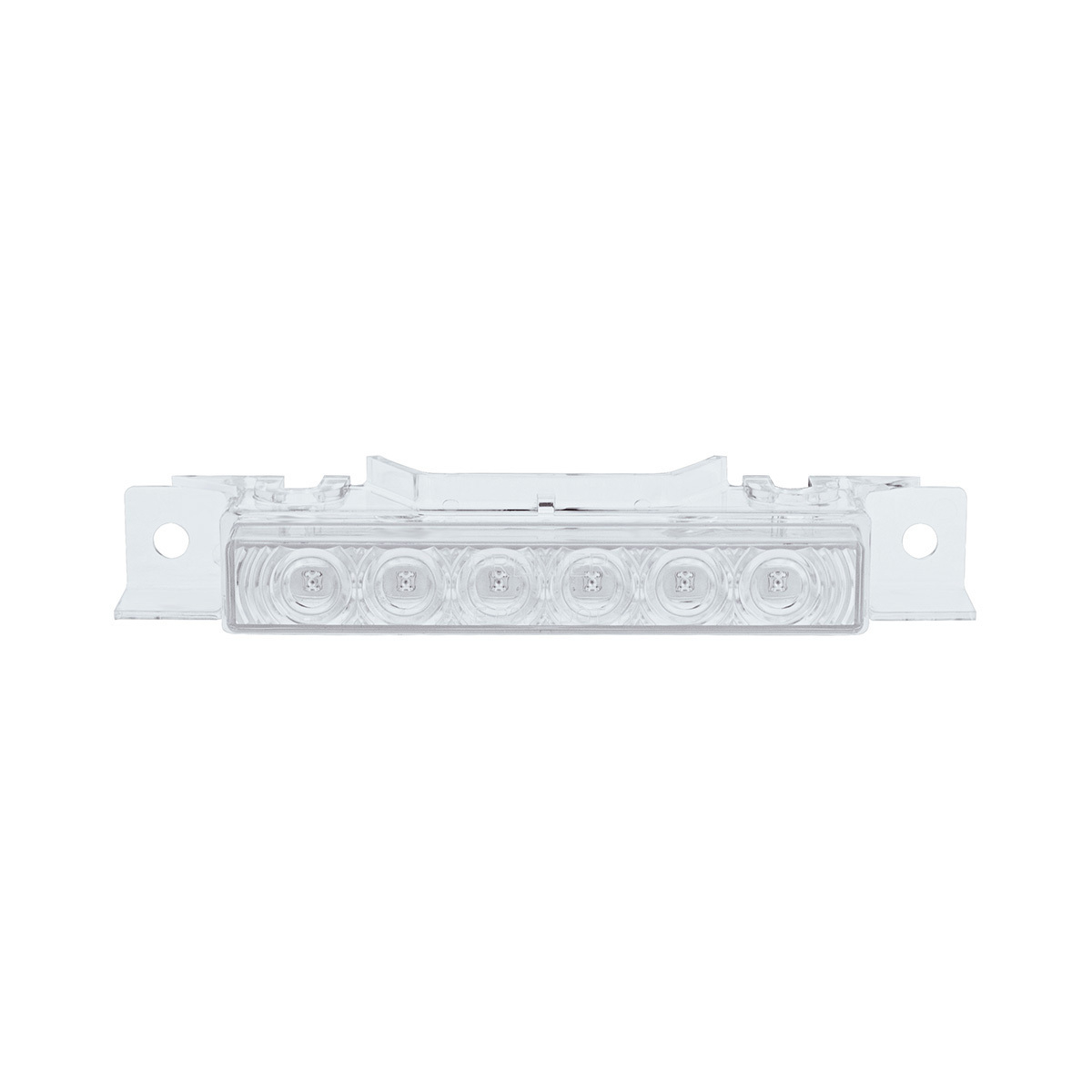6 LED Competition Series Exterior Visor Light For 1996-2024 Volvo VNL-Amber LED/Clear Lens(5 Pcs)