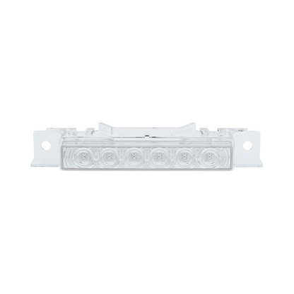6 LED Competition Series Exterior Visor Light For 1996-2024 Volvo VNL-Amber LED/Clear Lens(5 Pcs)