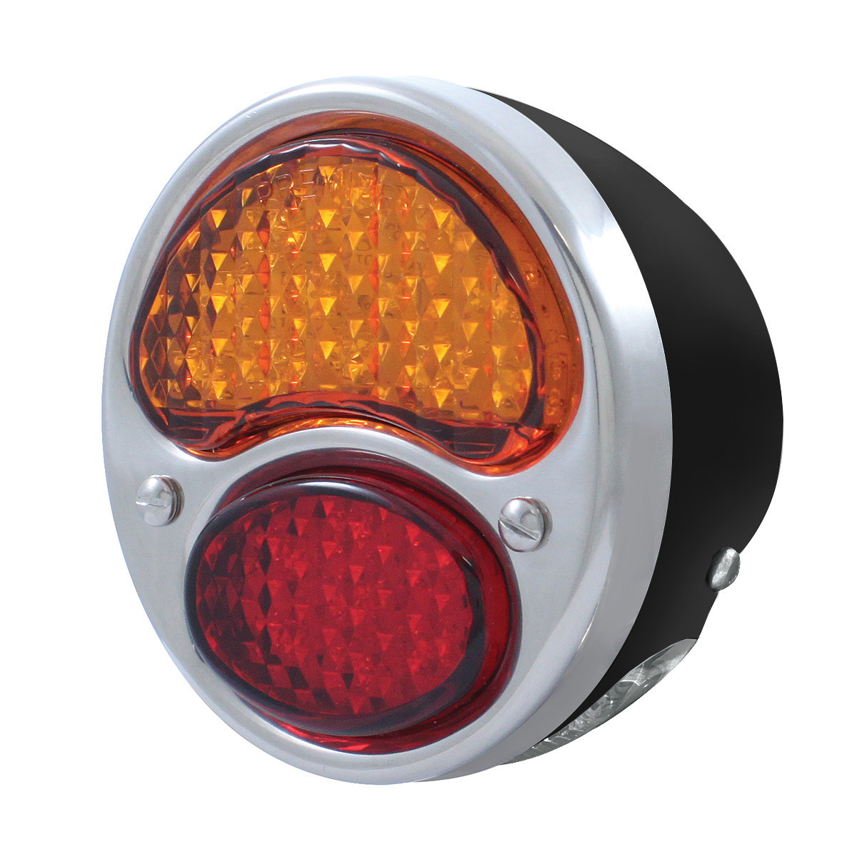 19 LED 12V Tail Light Assembly With 4 LED License Plate Light Black Housing For 1928-31 Ford Model A - L/H