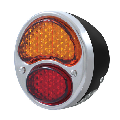 19 LED 12V Tail Light Assembly With 4 LED License Plate Light Black Housing For 1928-31 Ford Model A - L/H