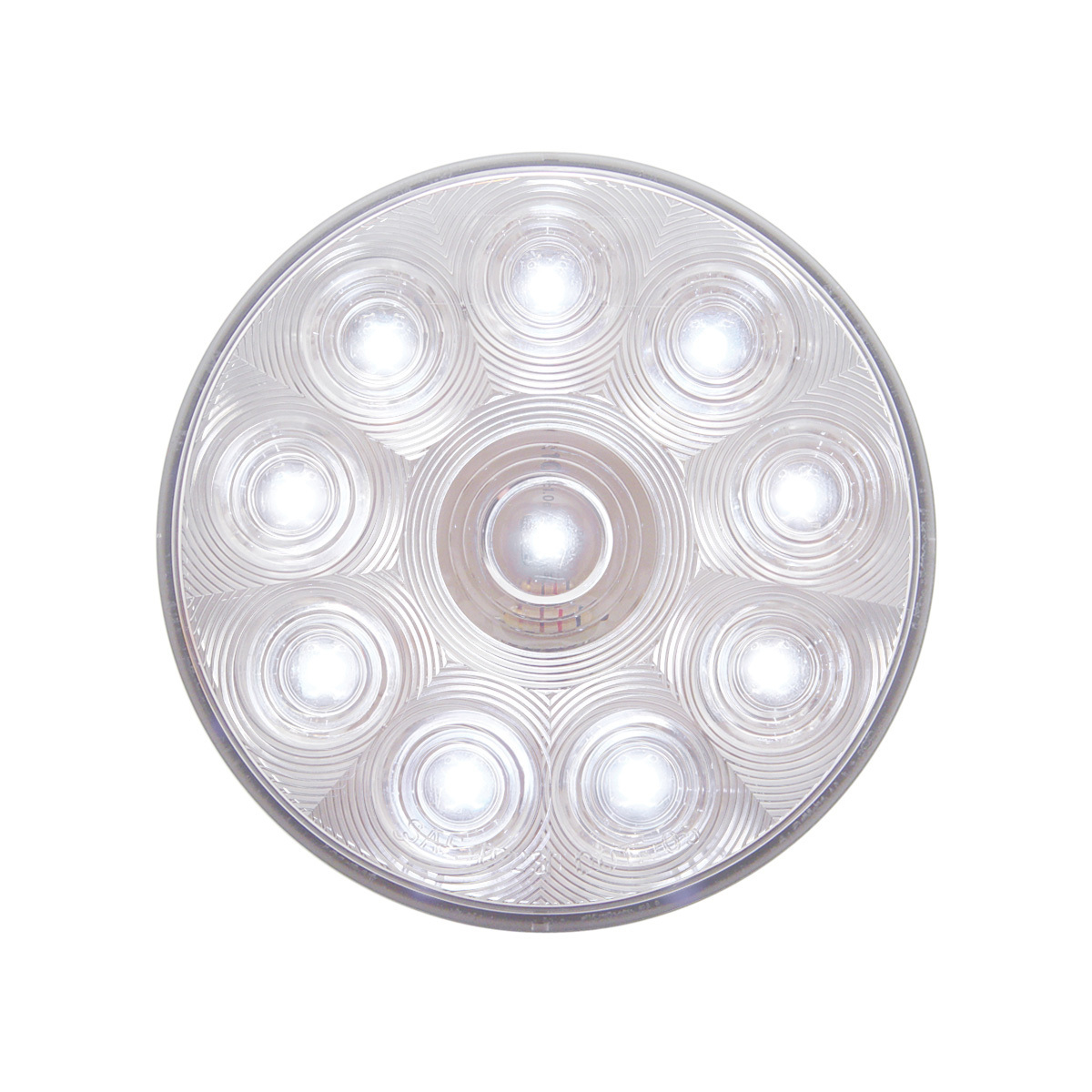 10 LED 4 "Auxiliary/Utility Light - White LED/Clear Lens