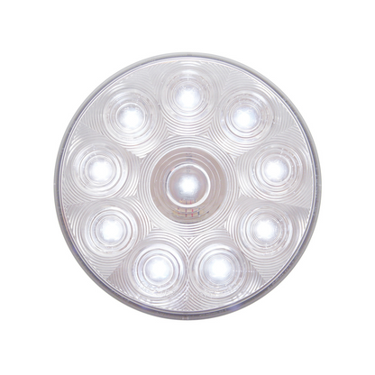 10 LED 4 "Auxiliary/Utility Light - White LED/Clear Lens