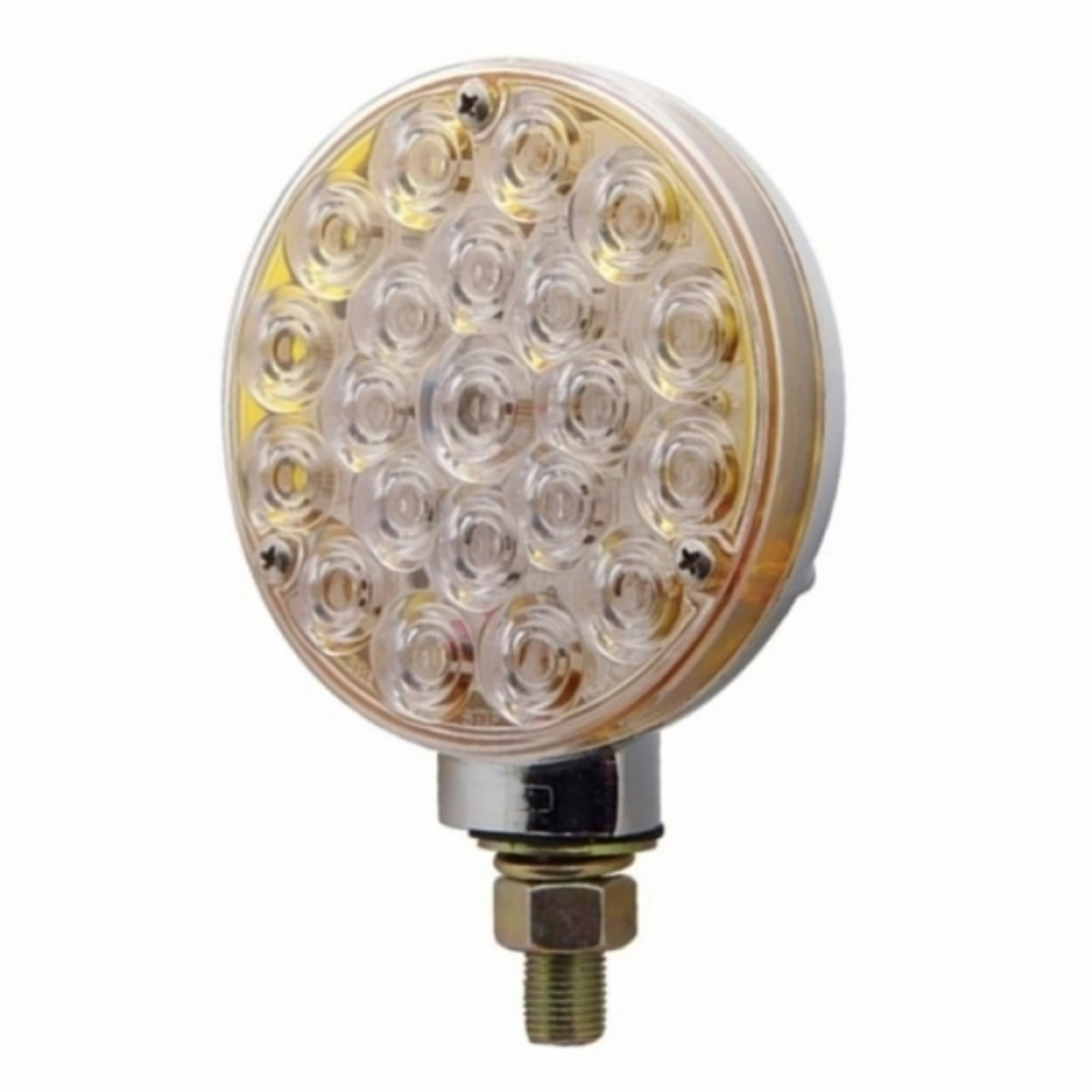 21 LED Single Face Turn Signal Light - Red LED/Clear Lens