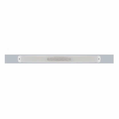 Chrome Top Mud Flap Plate With 28 LED 17" GloLight Bar - Red LED/Clear Lens (Each)