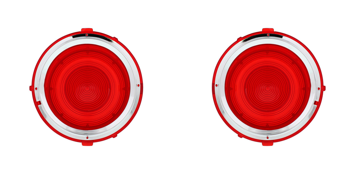 Tail Light Lens For 1970-1973 Chevrolet Camaro - L/H and R/H (2pcs)