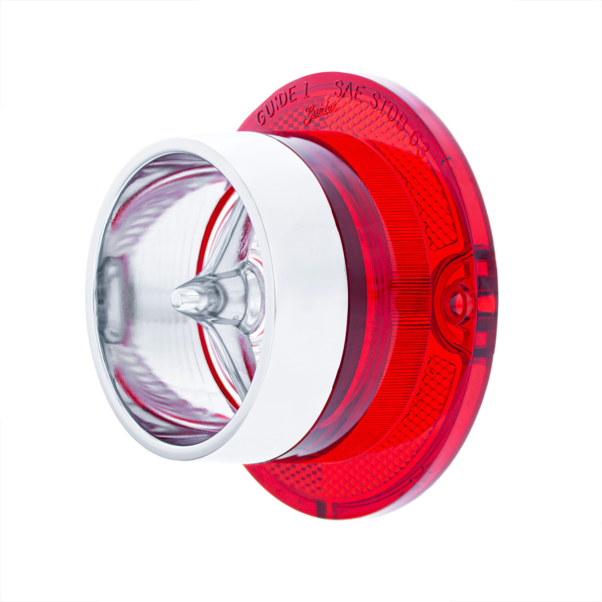Backup Lens With Chrome Rim For 1963 Chevy Passenger Car