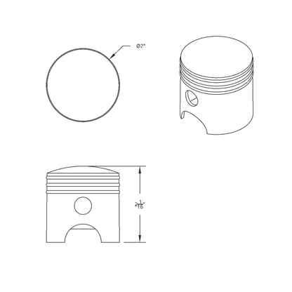 1/2"-13 Thread-On Piston Gearshift Knob